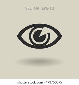 Flat icon of supervision