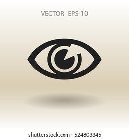 Flat icon of supervision. vector illustration