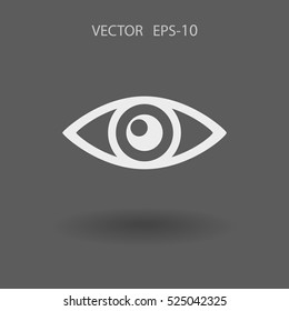 Flat icon of supervision. vector illustration