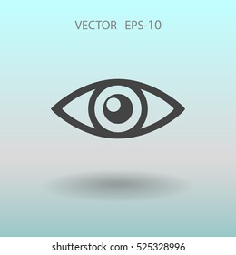Flat icon of supervision. vector illustration