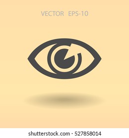 Flat icon of supervision. vector illustration