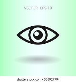Flat icon of supervision. vector illustration