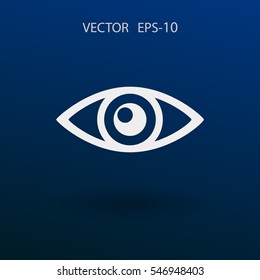 Flat icon of supervision. vector illustration