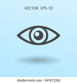 Flat icon of supervision. vector illustration