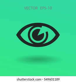 Flat icon of supervision. vector illustration