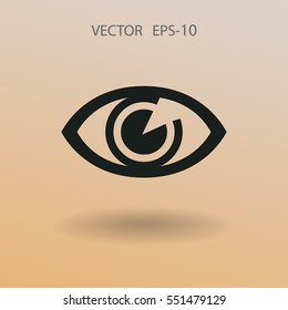 Icono plano de la supervisión. ilustración vectorial