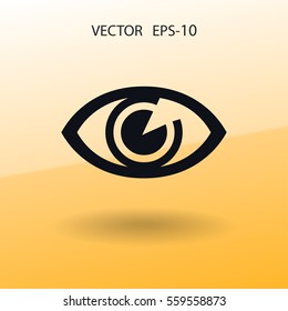 Icono plano de la supervisión. ilustración vectorial