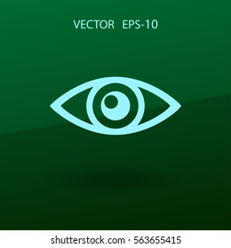 Flat icon of supervision. vector illustration