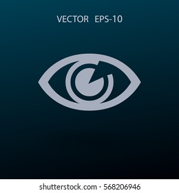 Flat icon of supervision. vector illustration