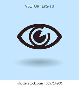 Icono plano de la supervisión. ilustración vectorial