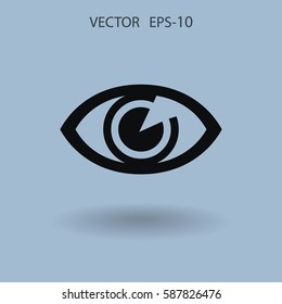 Flat icon of supervision. vector illustration