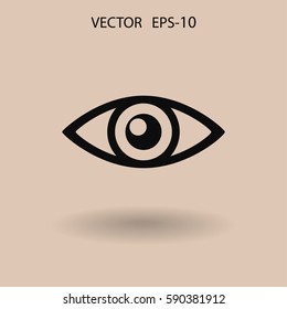 Flat icon of supervision. vector illustration