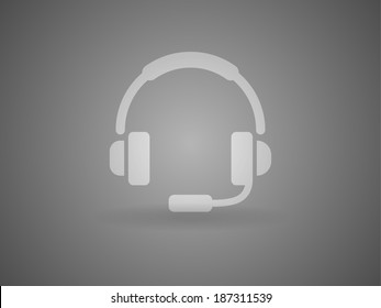 Flat icon of support