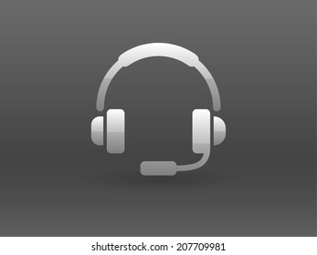 Flat icon of support