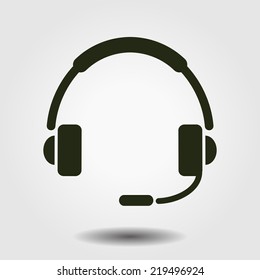 Flat icon of support