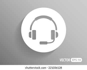 Flat icon of support