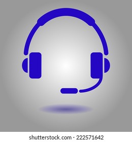 Flat icon of support