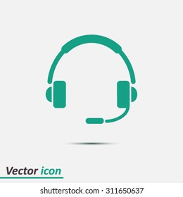 Flat icon of support