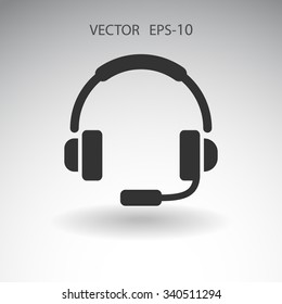 Flat icon of support