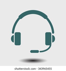 Flat icon of support