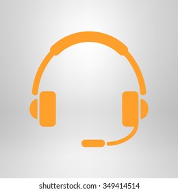 Flat icon of support