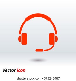 Flat icon of support