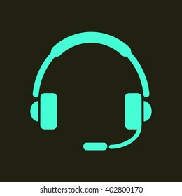 Flat icon of support