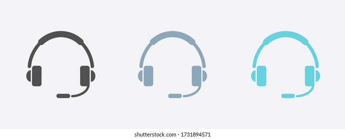 Flat icon of support. Sign the call center. Contact technical support. Call and we will reply to you.
