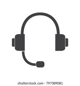 Flat icon of support. Sign the call center. Contact technical symbol. Call and we will reply to you.