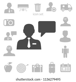 Flat icon of support. vector illustration