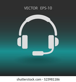 Flat icon of support. vector illustration