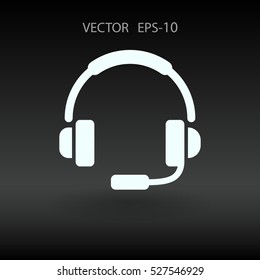 Flat icon of support. vector illustration