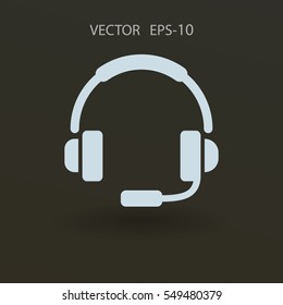 Flat icon of support. vector illustration