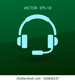Flat icon of support. vector illustration