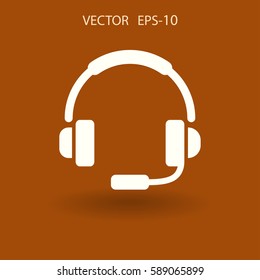 Flat icon of support. vector illustration