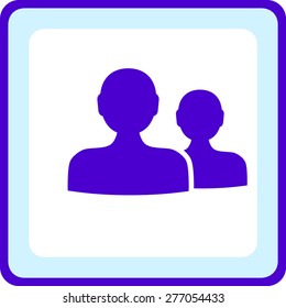 Flat icon of team work