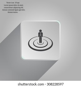 Flat icon of team work