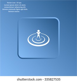 Flat icon of team work