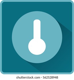 Flat icon. Thermometer.