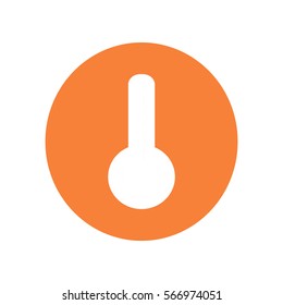 Flat icon. Thermometer.