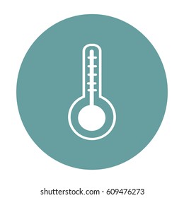Flat icon. Thermometer.