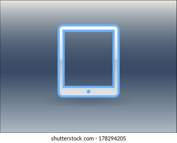 Flat icon of touchpad