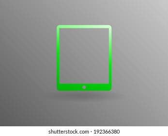 Flat icon of touchpad