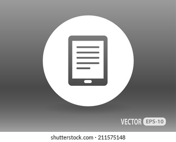 Flat icon of touchpad