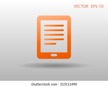 Flat icon of touchpad
