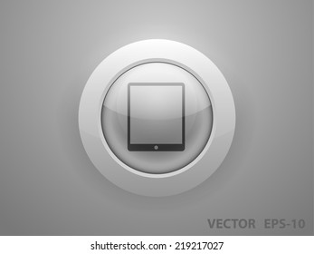 Flat icon of touchpad