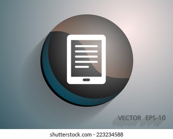 Flat icon of touchpad