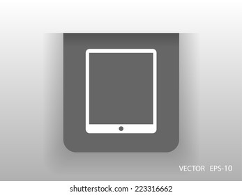 Flat icon of touchpad