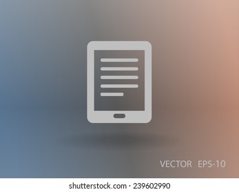 Flat icon of touchpad