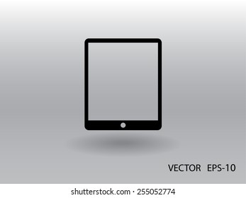 Icono plano del panel táctil